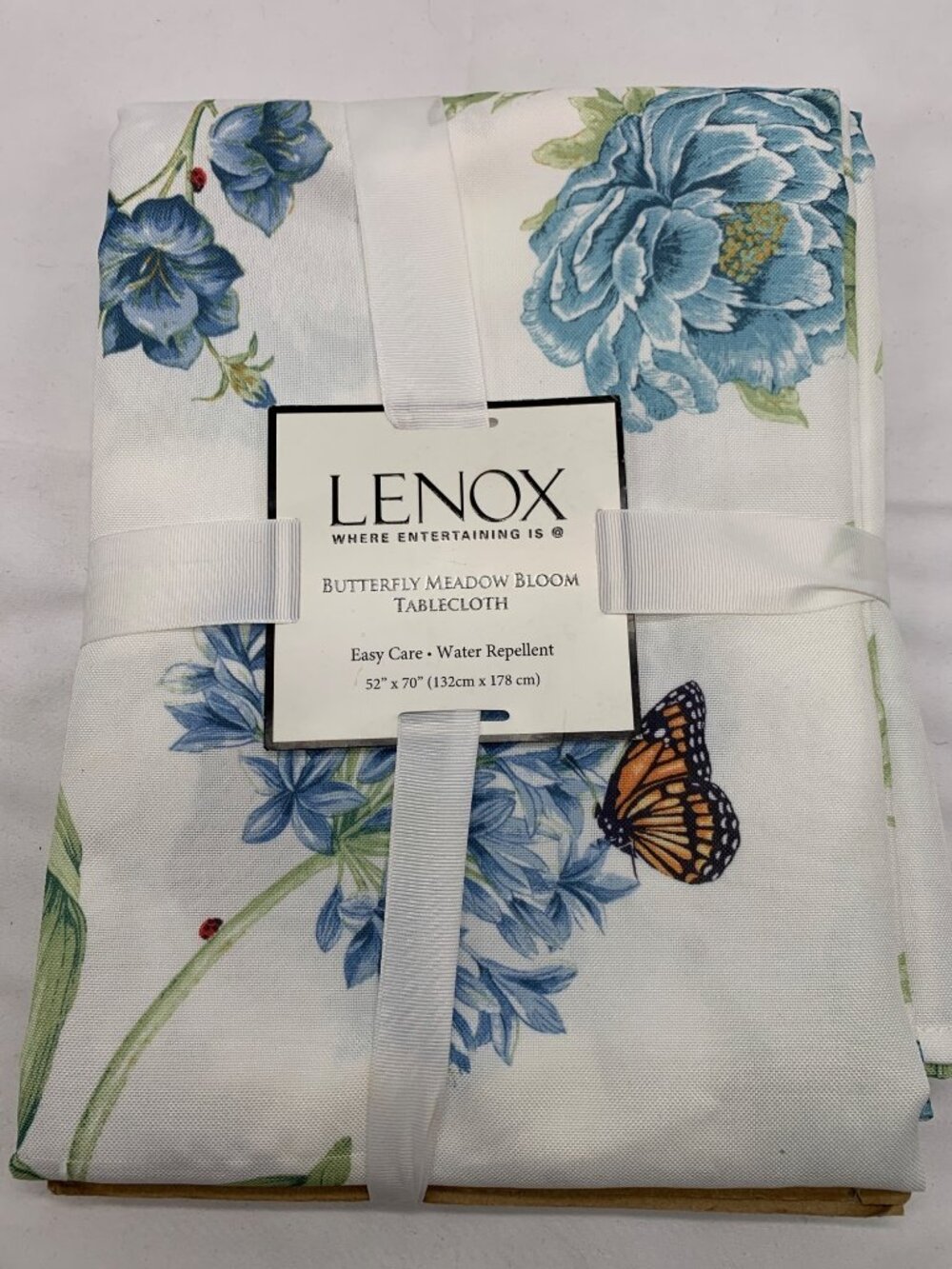Lenox Butterfly Meadow Bloom Tablecloth 52x70